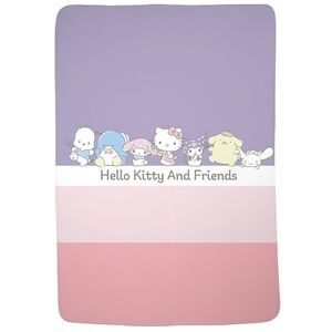 New Hello Kitty & Friends Plush Blanket 62x90